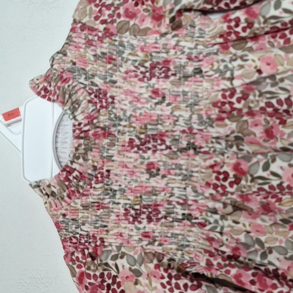 Mayoral Long Sleeve Smocked Floral Dress - Picture 2 of 14